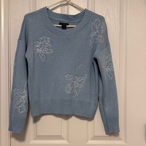 Cynthia Rowley Blue Floral Women's Sweater
